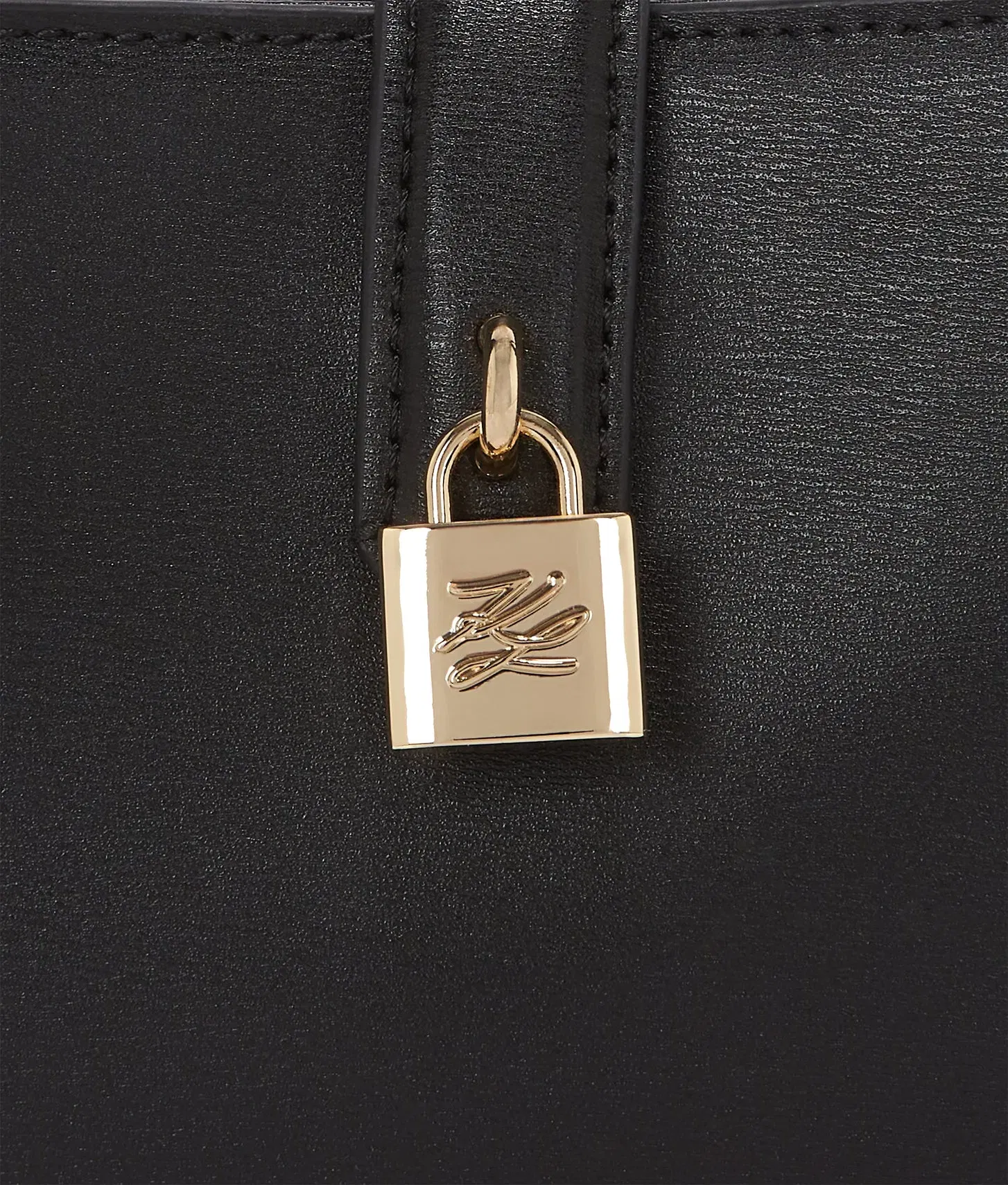 KarlLagerfeld Kautograph Padlock Shoulder Pouch Black/Gold
