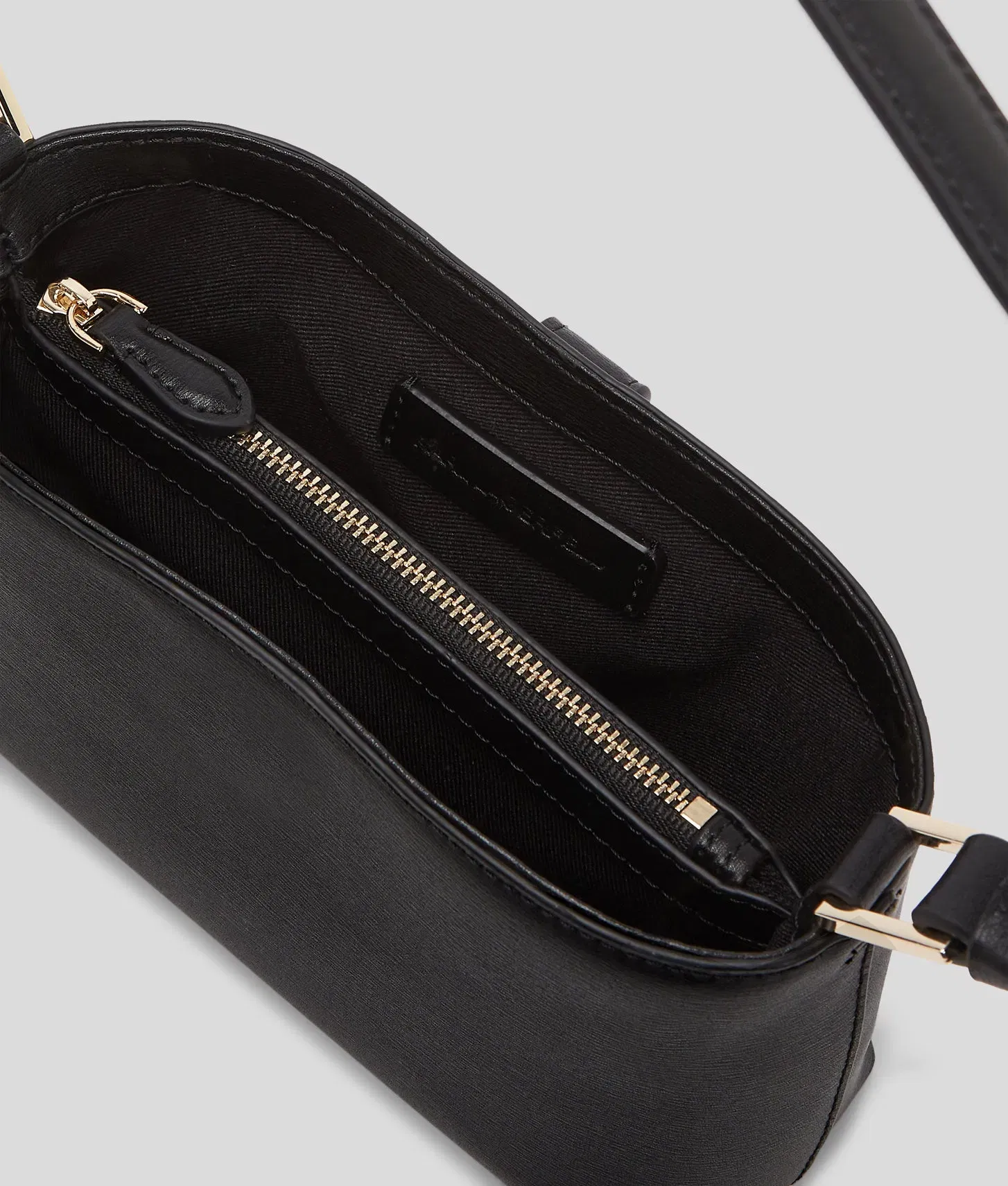 KarlLagerfeld Kautograph Padlock Shoulder Pouch Black/Gold