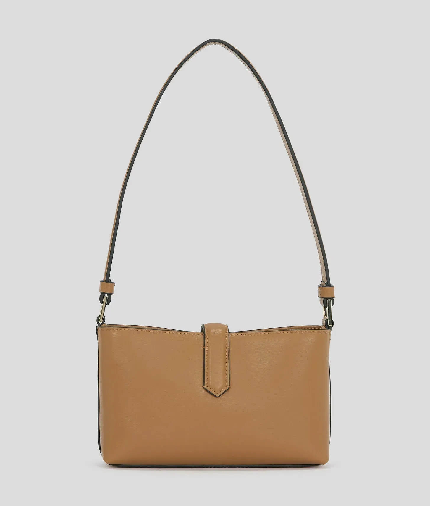 KarlLagerfeld Kautograph Padlock Shoulder Pouch Caramel