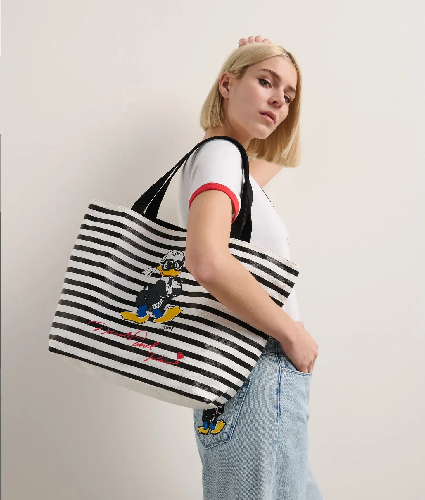 KarlLagerfeld Disney X Kl Reversible Shopper Black