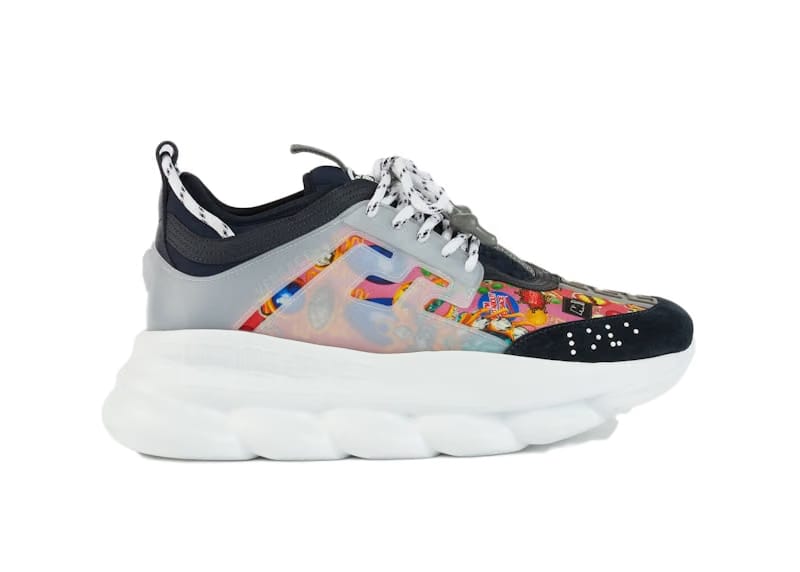 Versace Chain Reaction Print Black