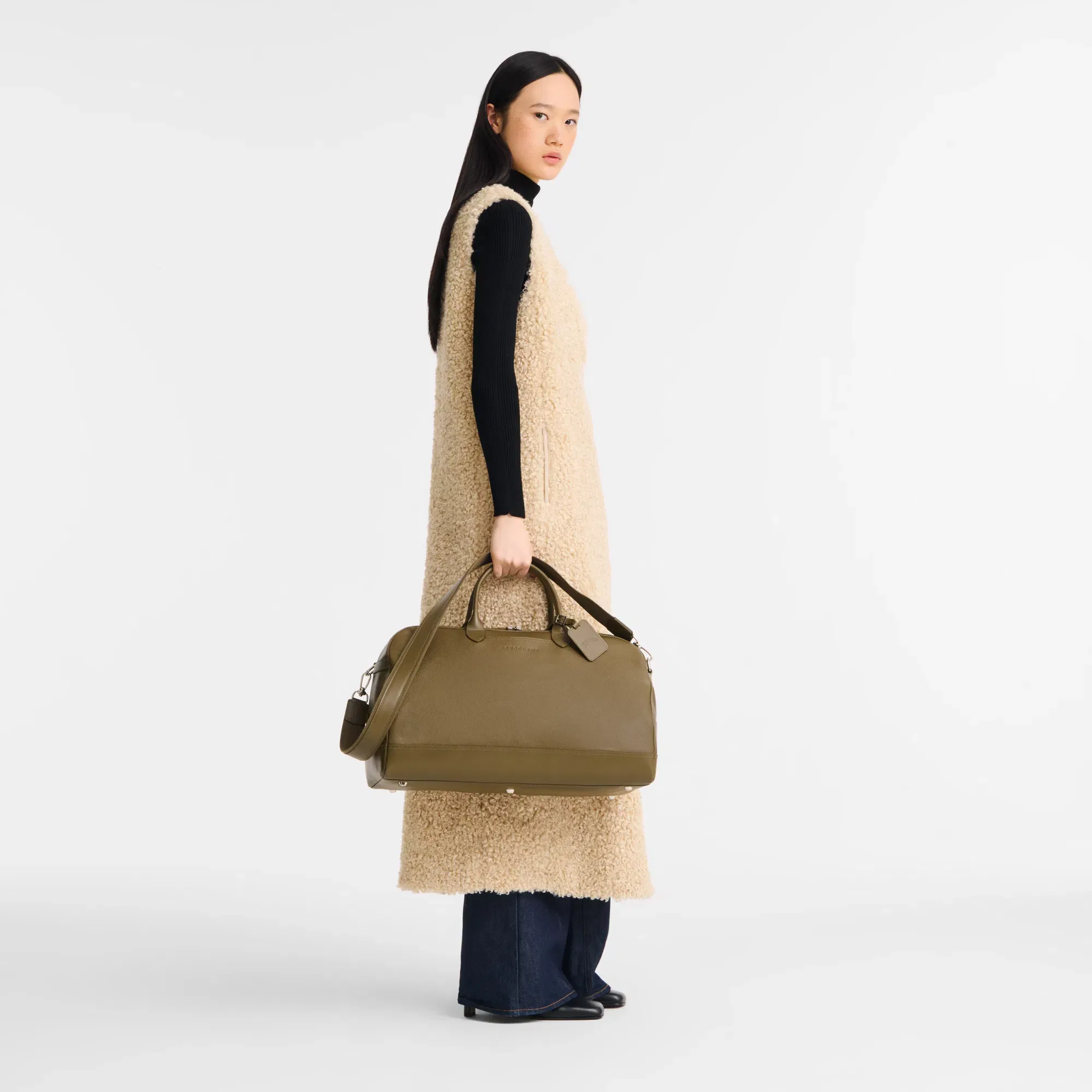 Longchamp Le Foulonné L Travel bag Caper