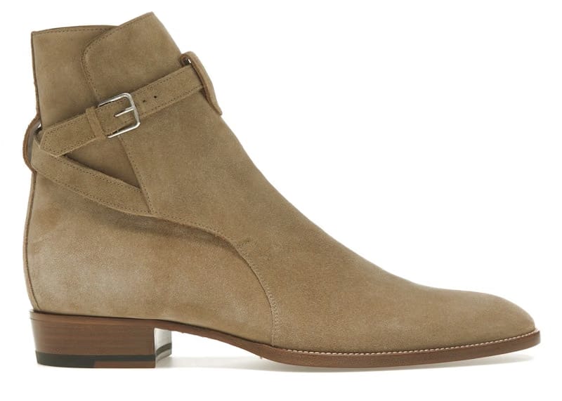 Saint Laurent Wyatt Jodhpur Boot Tobacco Suede