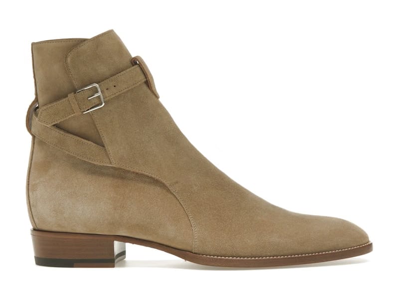 Saint Laurent Wyatt Jodhpur Boot Tobacco Suede