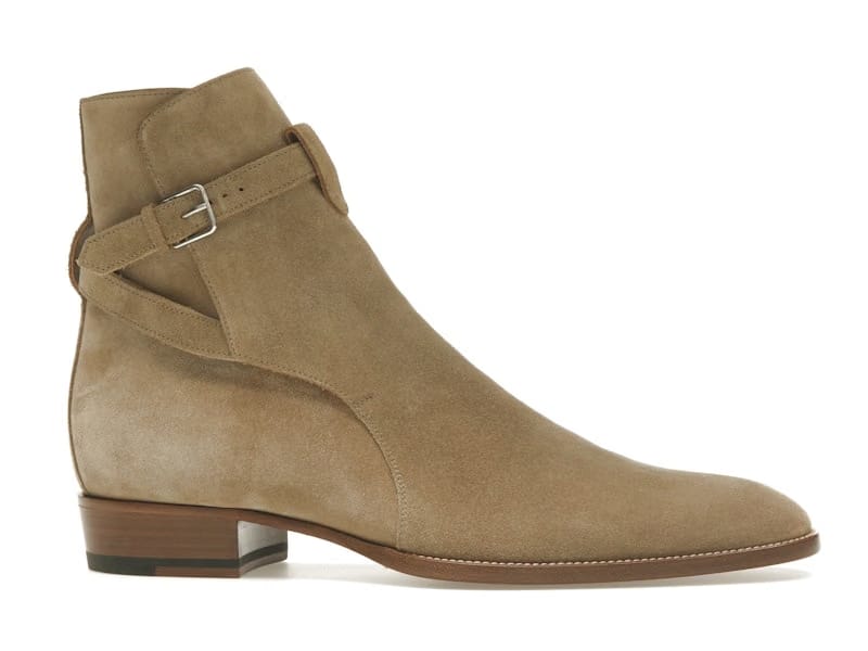 Saint Laurent Wyatt Jodhpur Boot Tobacco Suede