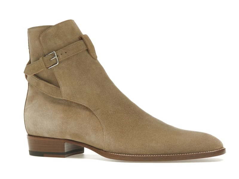 Saint Laurent Wyatt Jodhpur Boot Tobacco Suede
