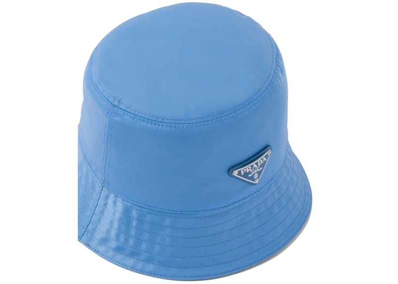 Prada Nylon Bucket Hat Periwinkle Blue