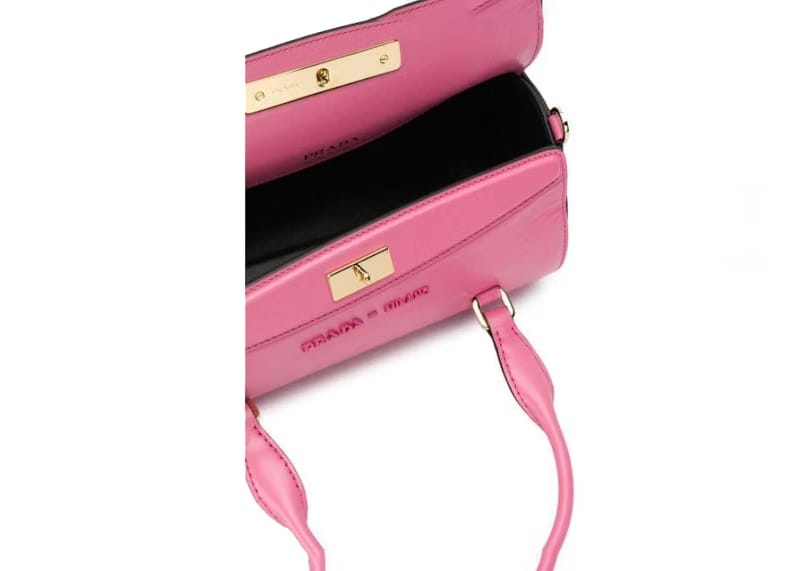 Prada City Calf Tote Pink