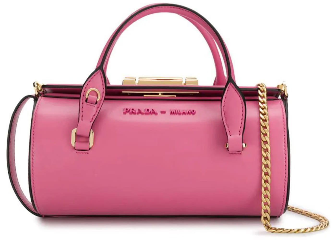 Prada City Calf Tote Pink