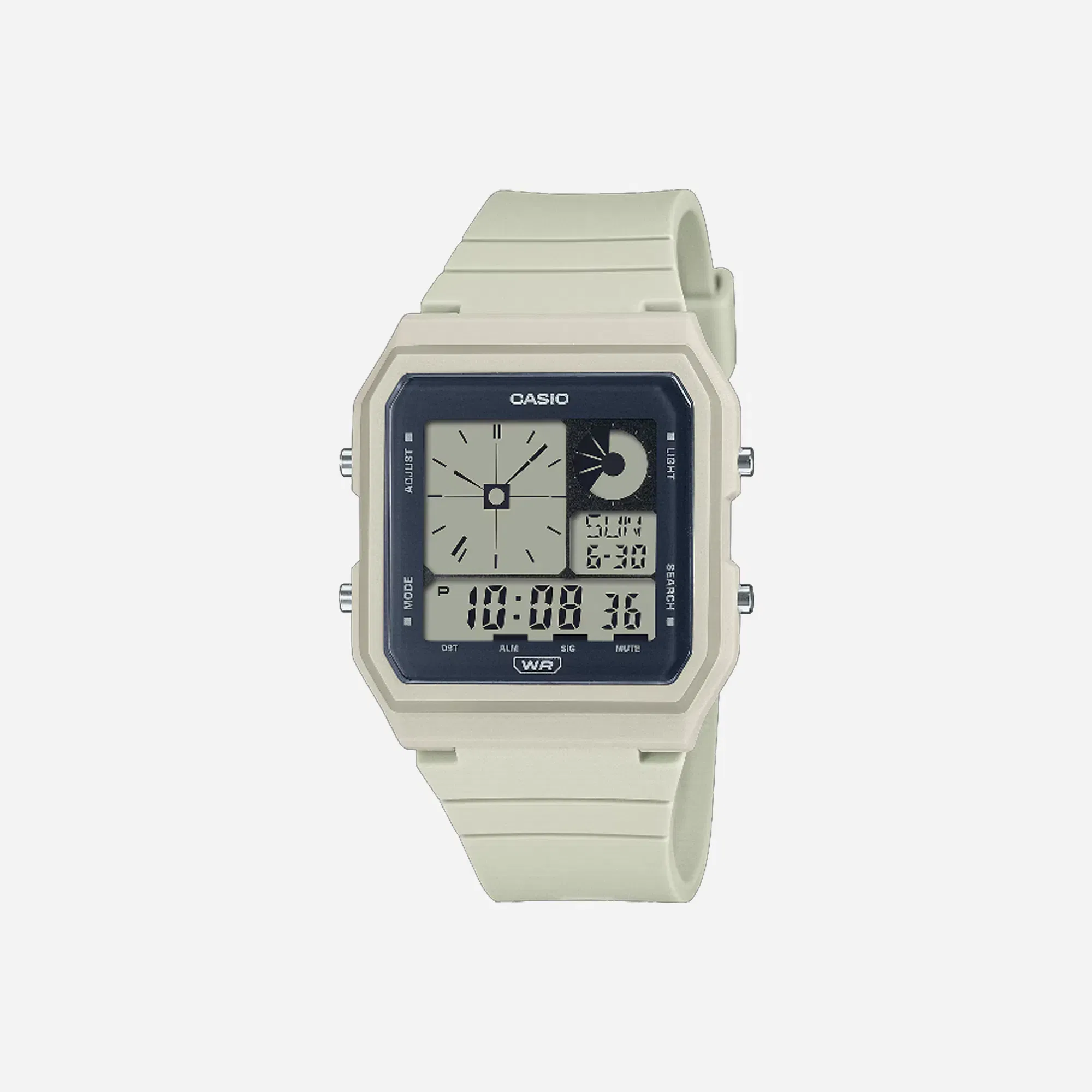 Casio Unisex Resin Digital White Dial Watch LF-20W-8ADF