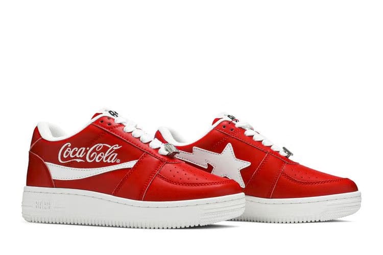 Coca-Cola x Bapesta Low Red