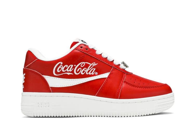 Coca-Cola x Bapesta Low Red