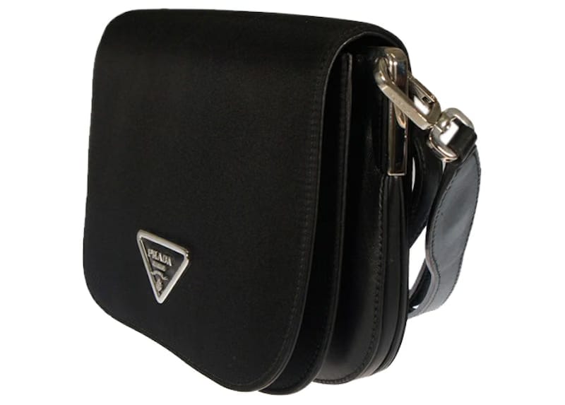 Prada Flap Shoulder Bag Black