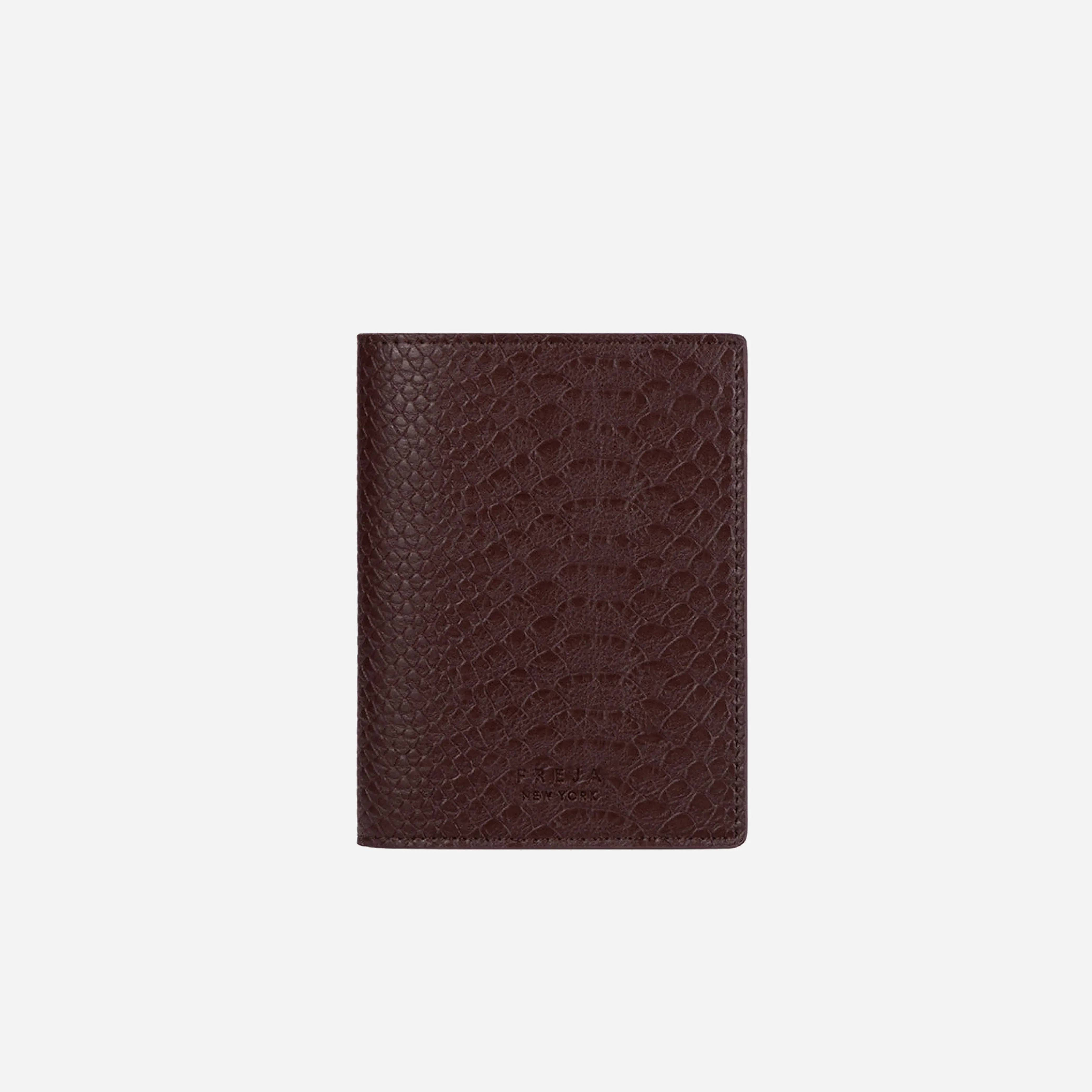 Freja Passport Cover Berry Croc