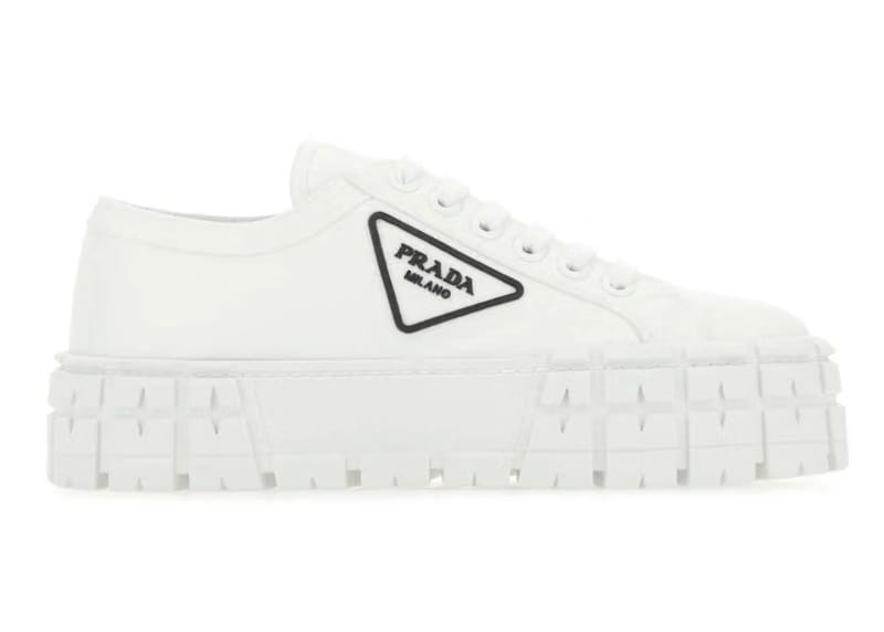 Prada Double Wheel Sneakers White Black (Women's)