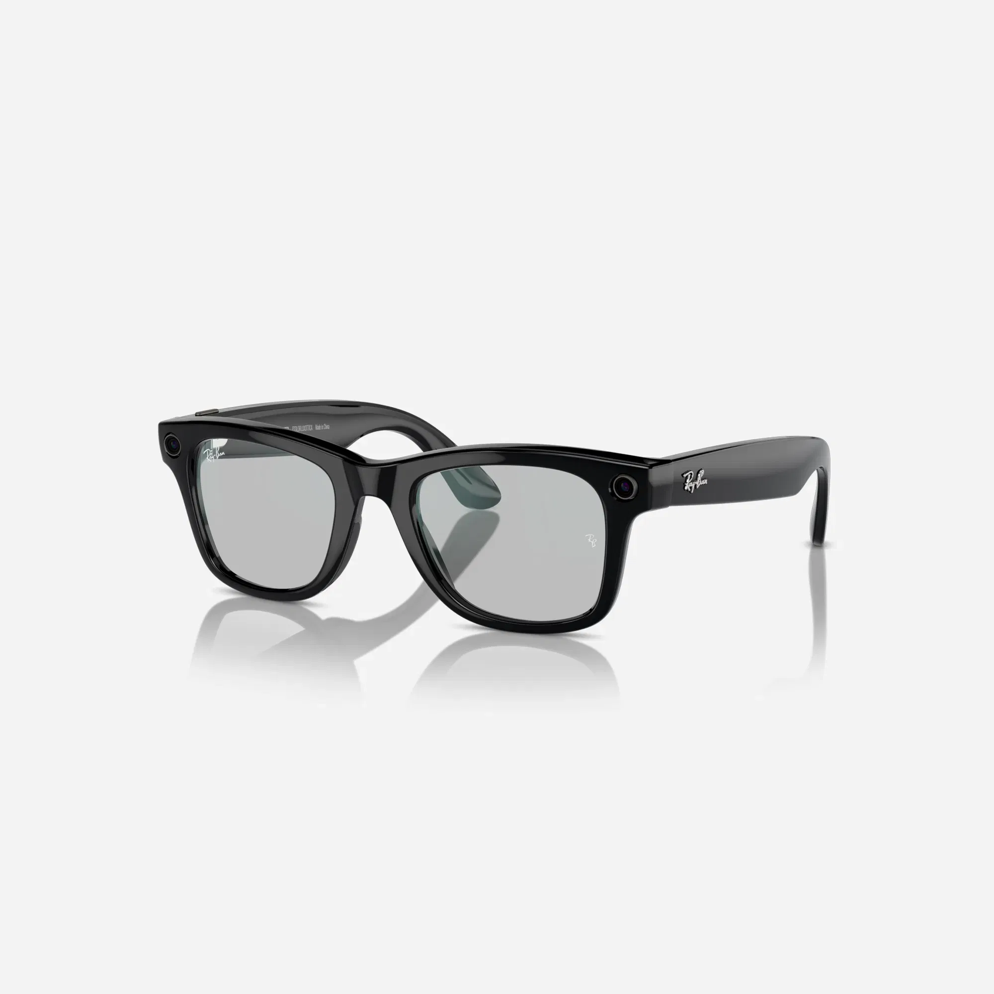 Ray-Ban Meta Wayfarer Large Shiny Black Clear Gen 1