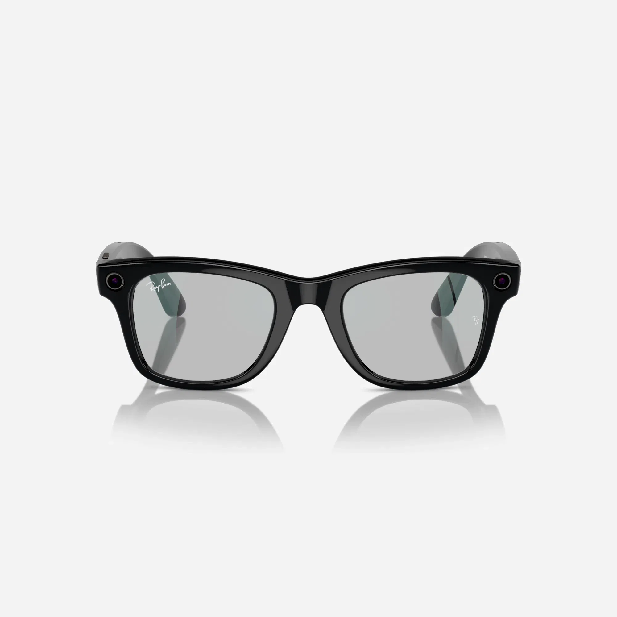 Ray-Ban Meta Wayfarer Large Shiny Black Clear Gen 1