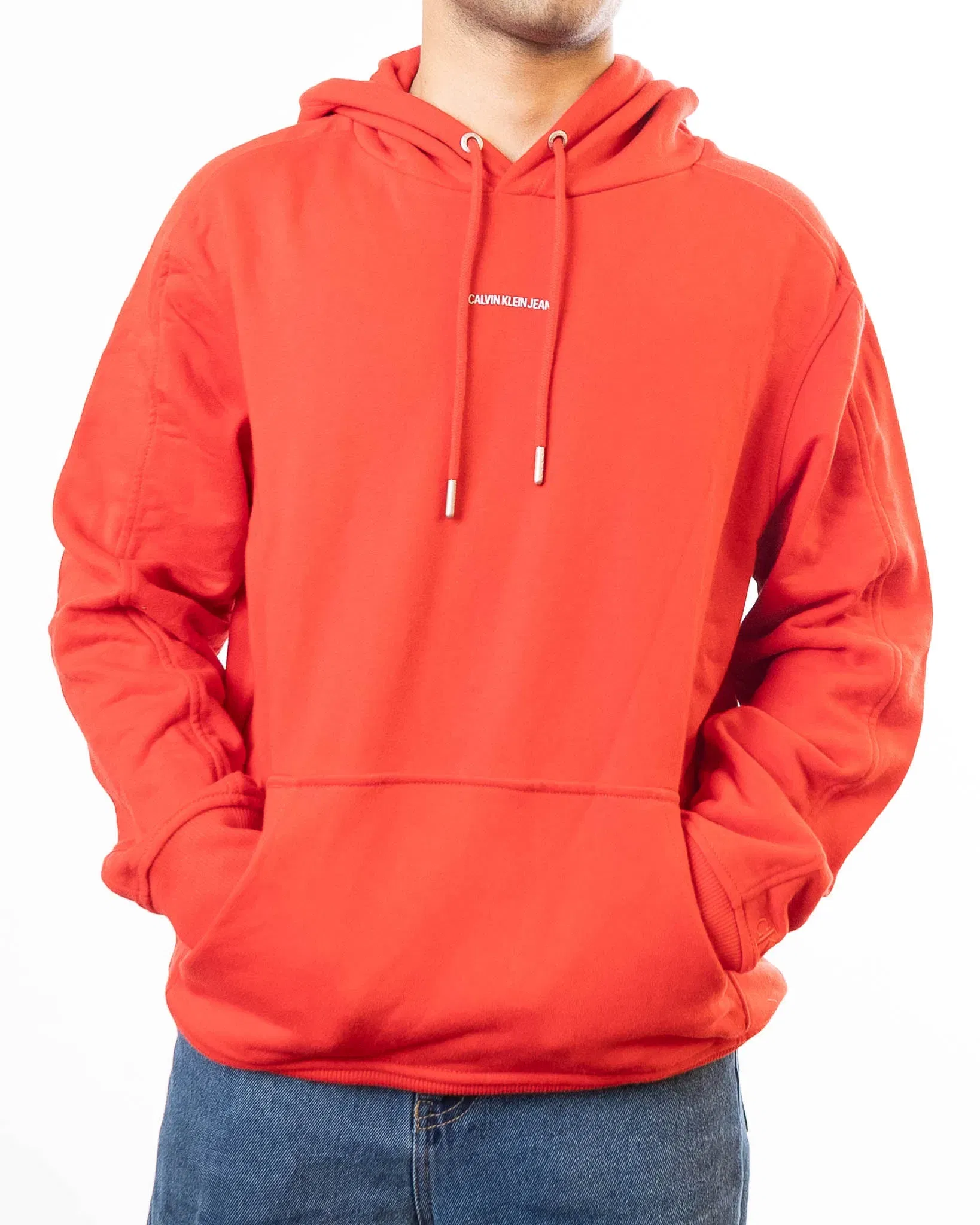Calvin Klein Logo Hooded Sweatshirt (M)