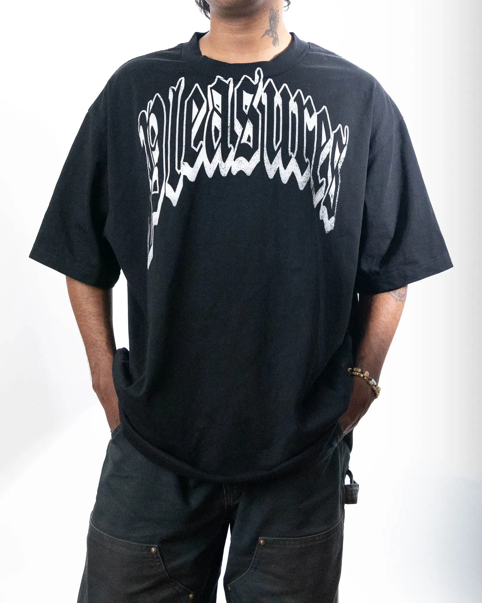 Pleasures Twitch Heavyweight T-Shirt - Black (XL)