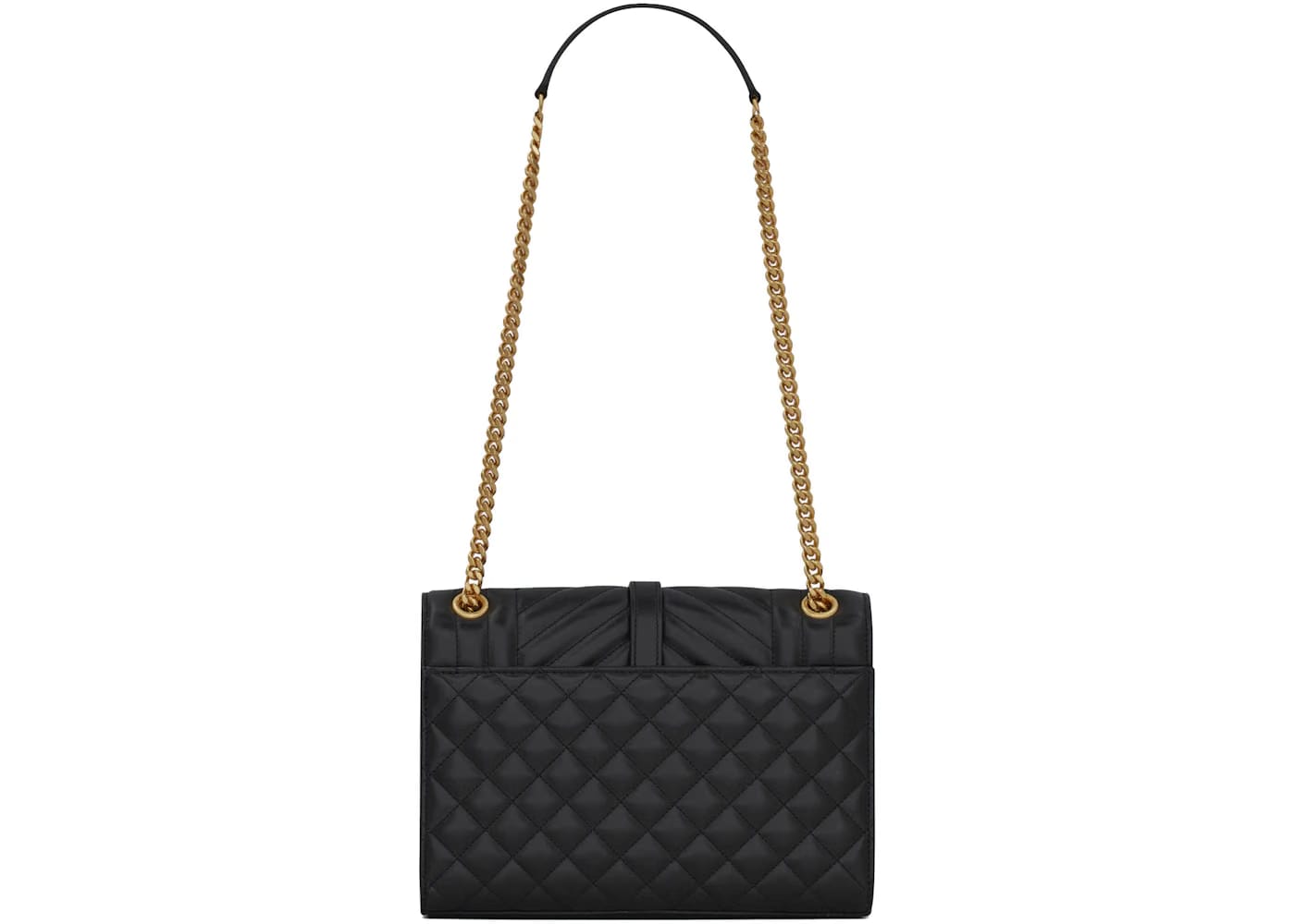 Saint Laurent Envelope Bag Medium Matelasse Leather Noir