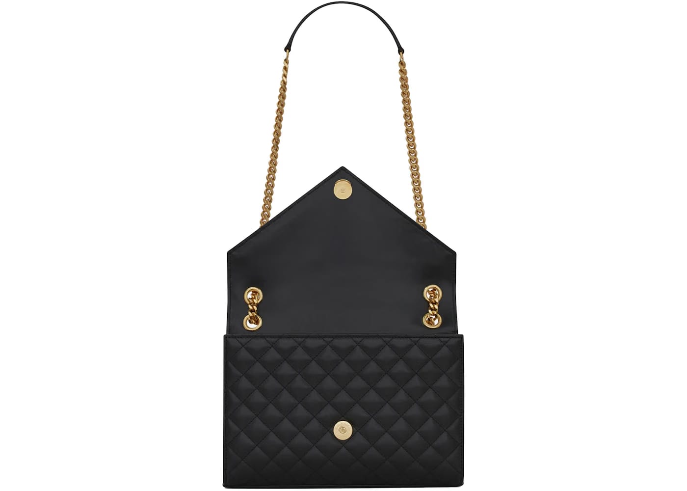 Saint Laurent Envelope Bag Medium Matelasse Leather Noir