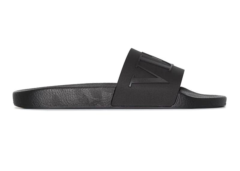 Valentino VLTN Rubber Slider Triple Black