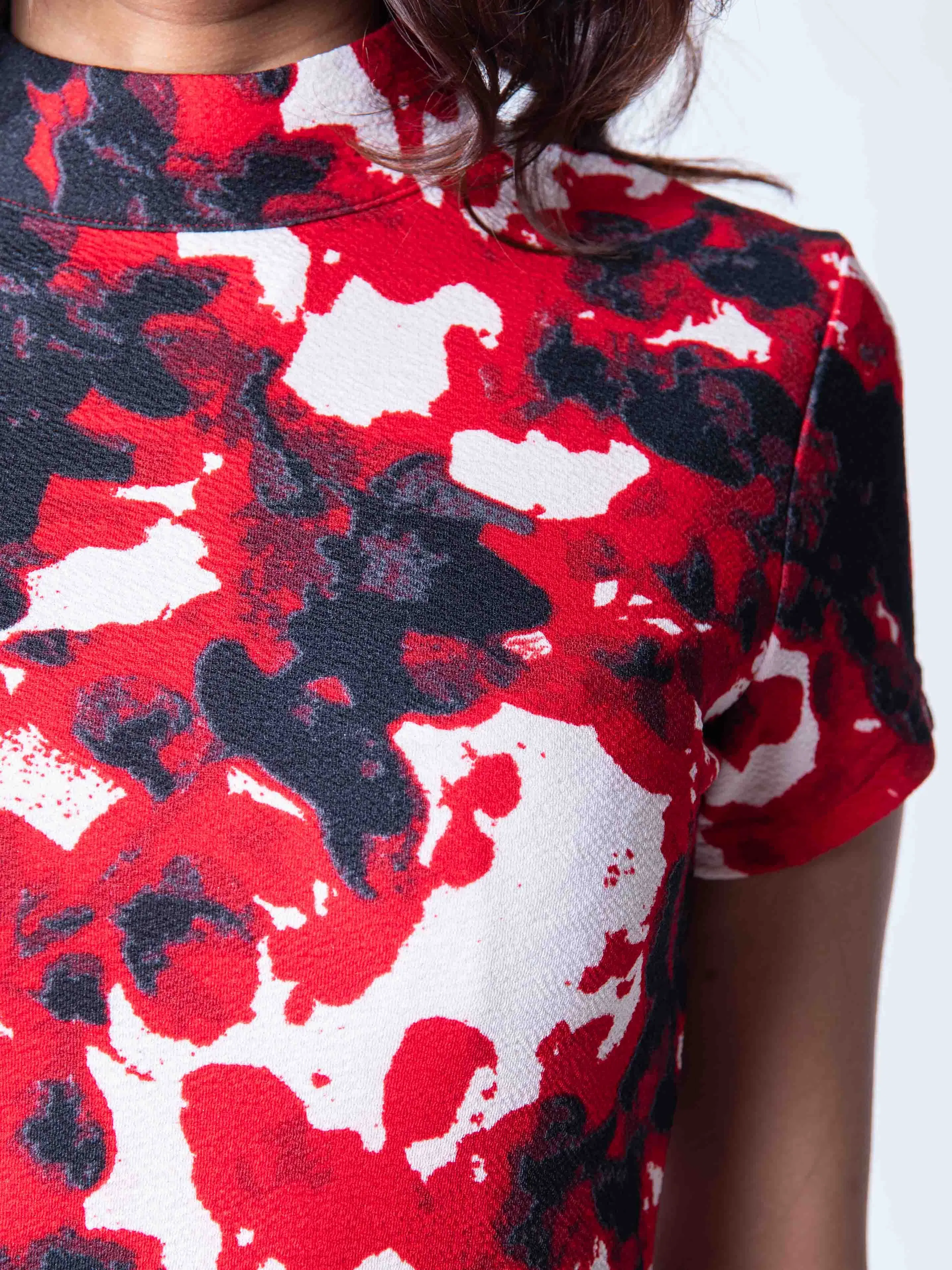 Armani Exchange Multicolor Red Dress (S)