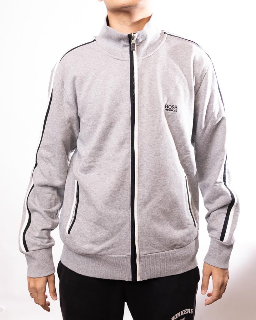 Hugo Boss Sleeve Stripe Track Jacket - grey (L)