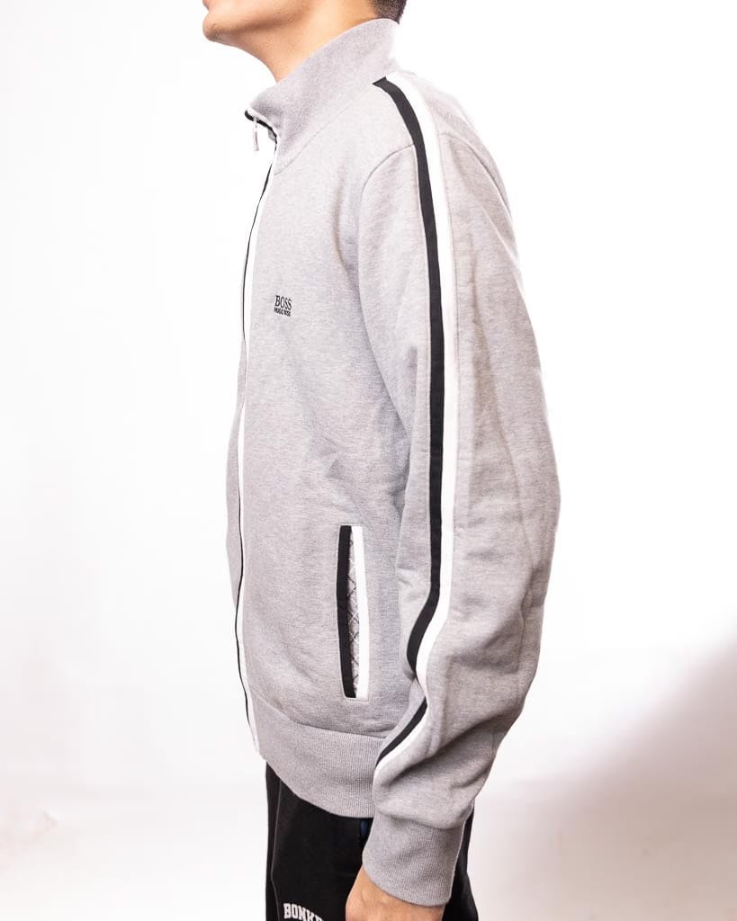 Hugo Boss Sleeve Stripe Track Jacket - grey (L)