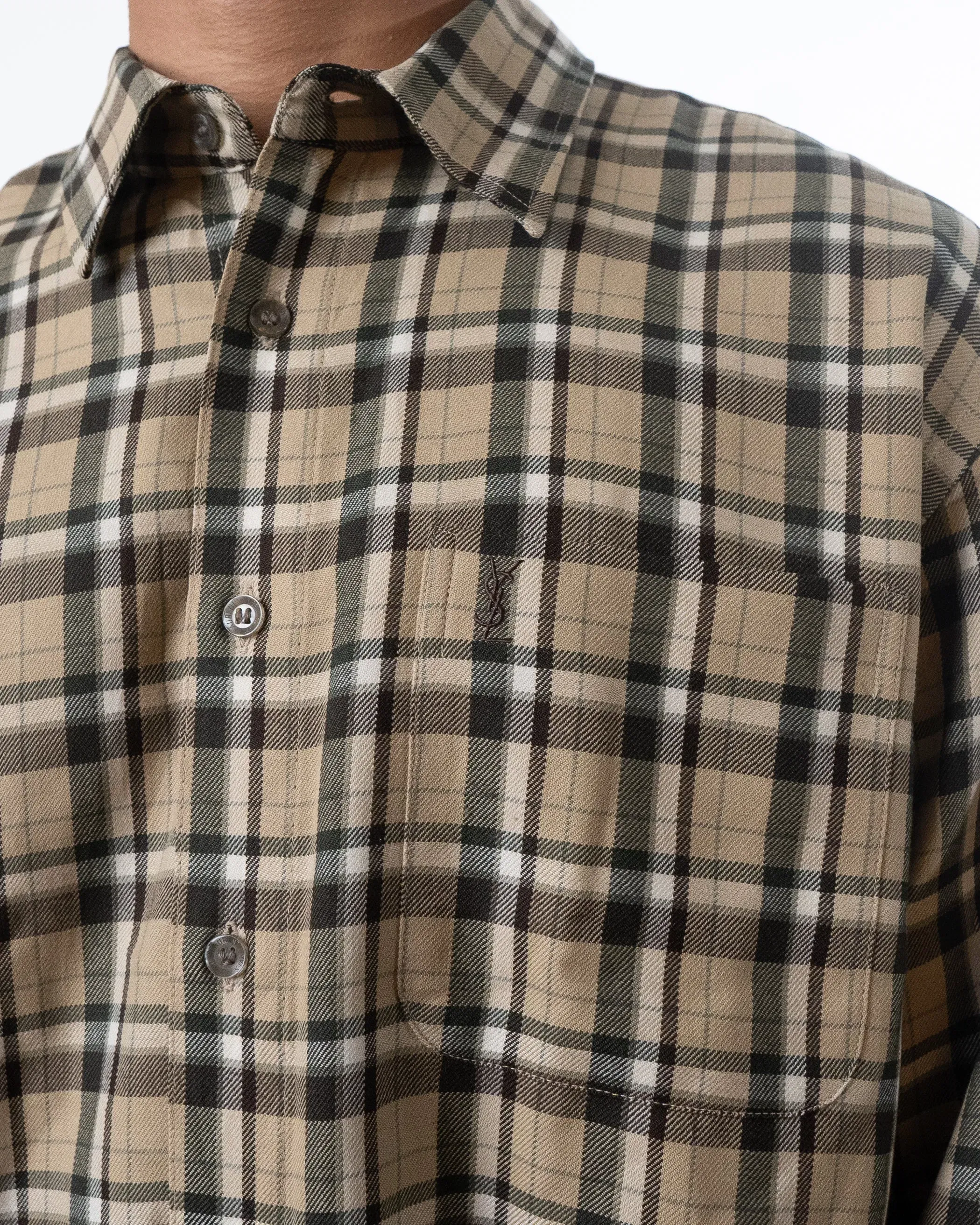 Yves Saint Laurent Flannel Oversized Shirt (L)