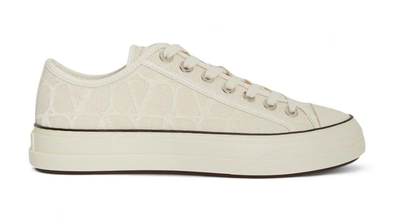 Valentino Toile Iconographe Sneakers Ivory