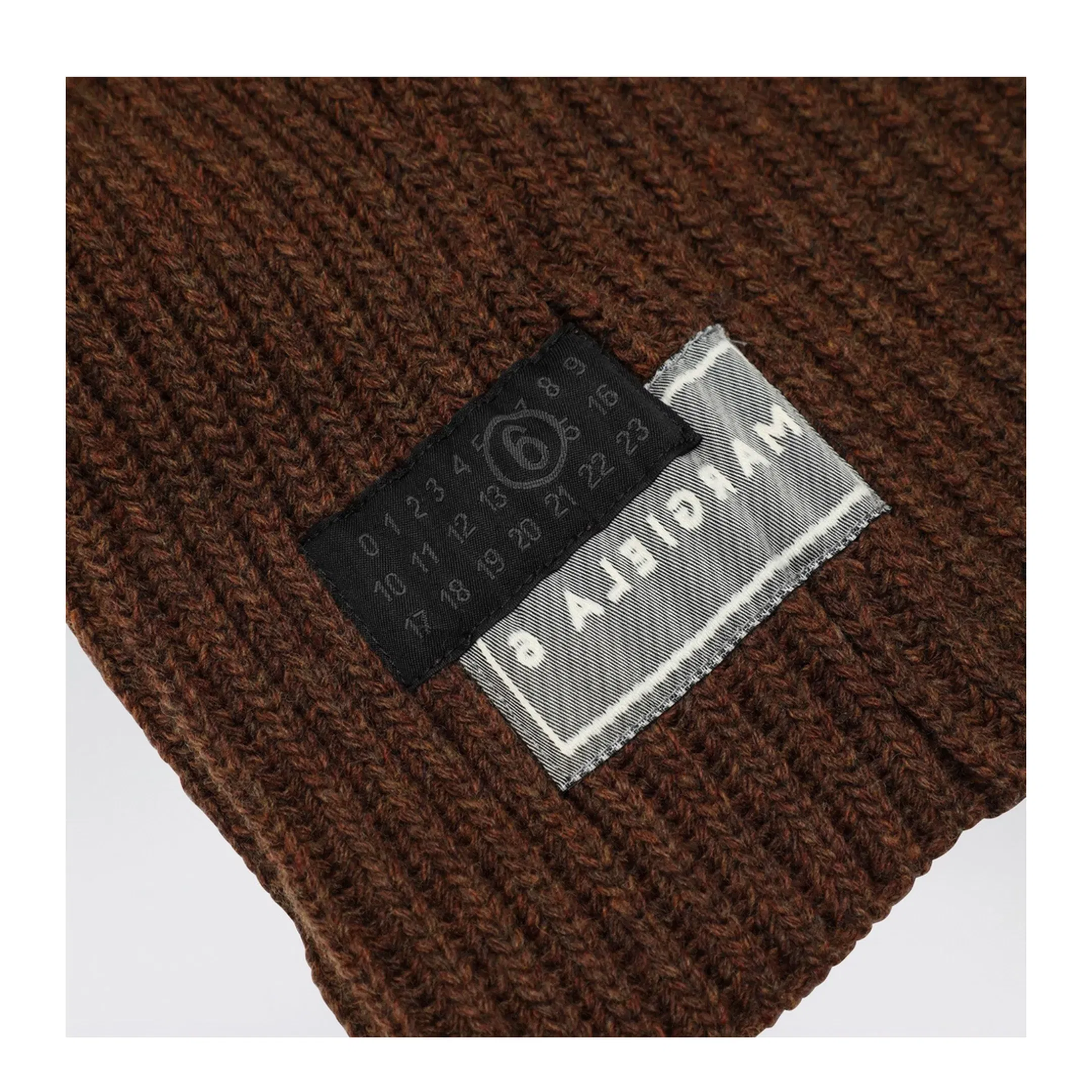 Brown Wool-Blend Hood