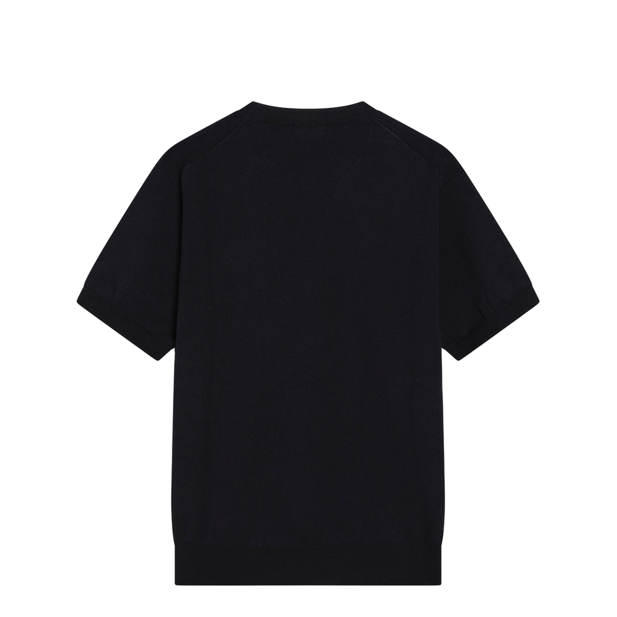 Blue Silk-Blend Sweater with Logo