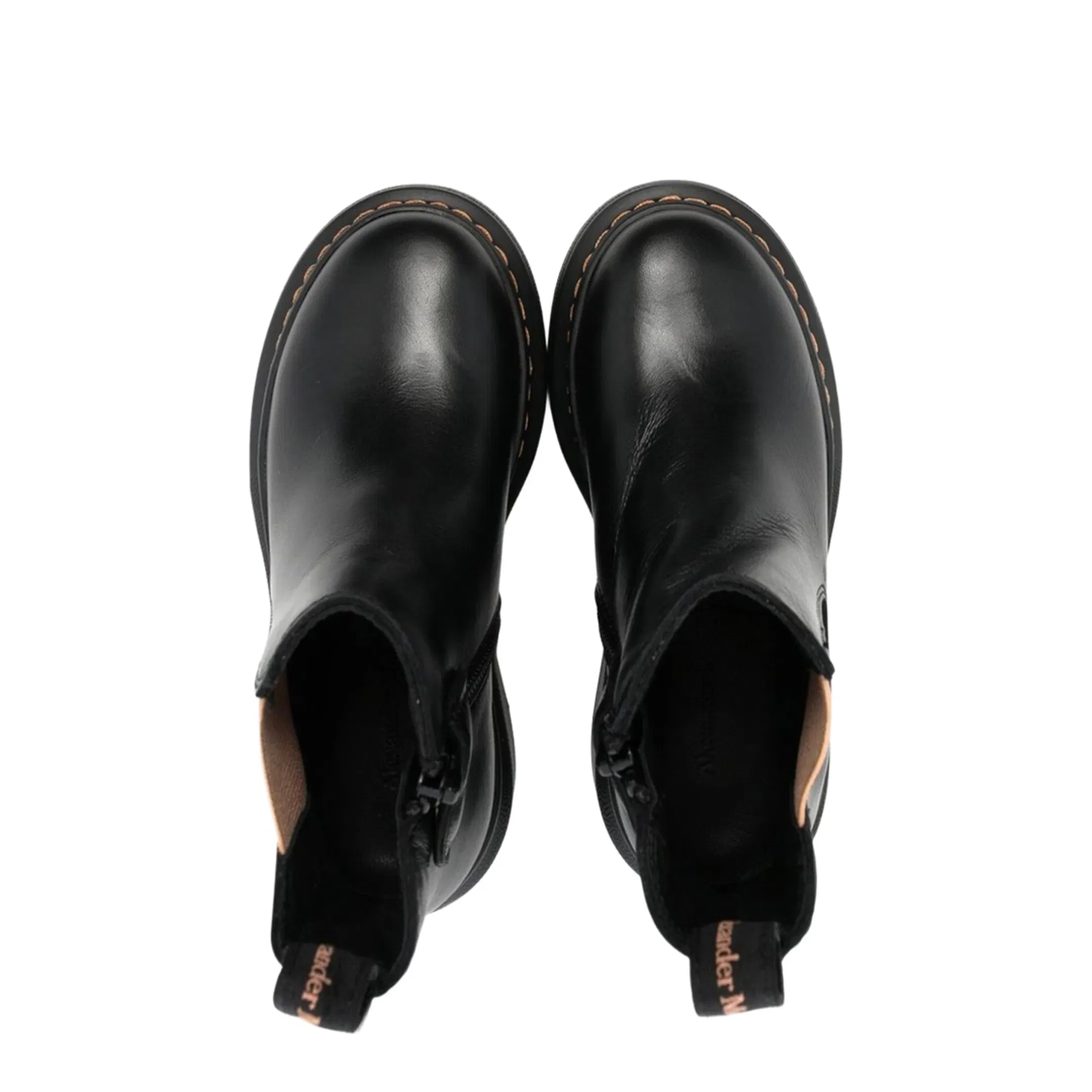 Ankle Boot with Contrasting Elastic on the Side