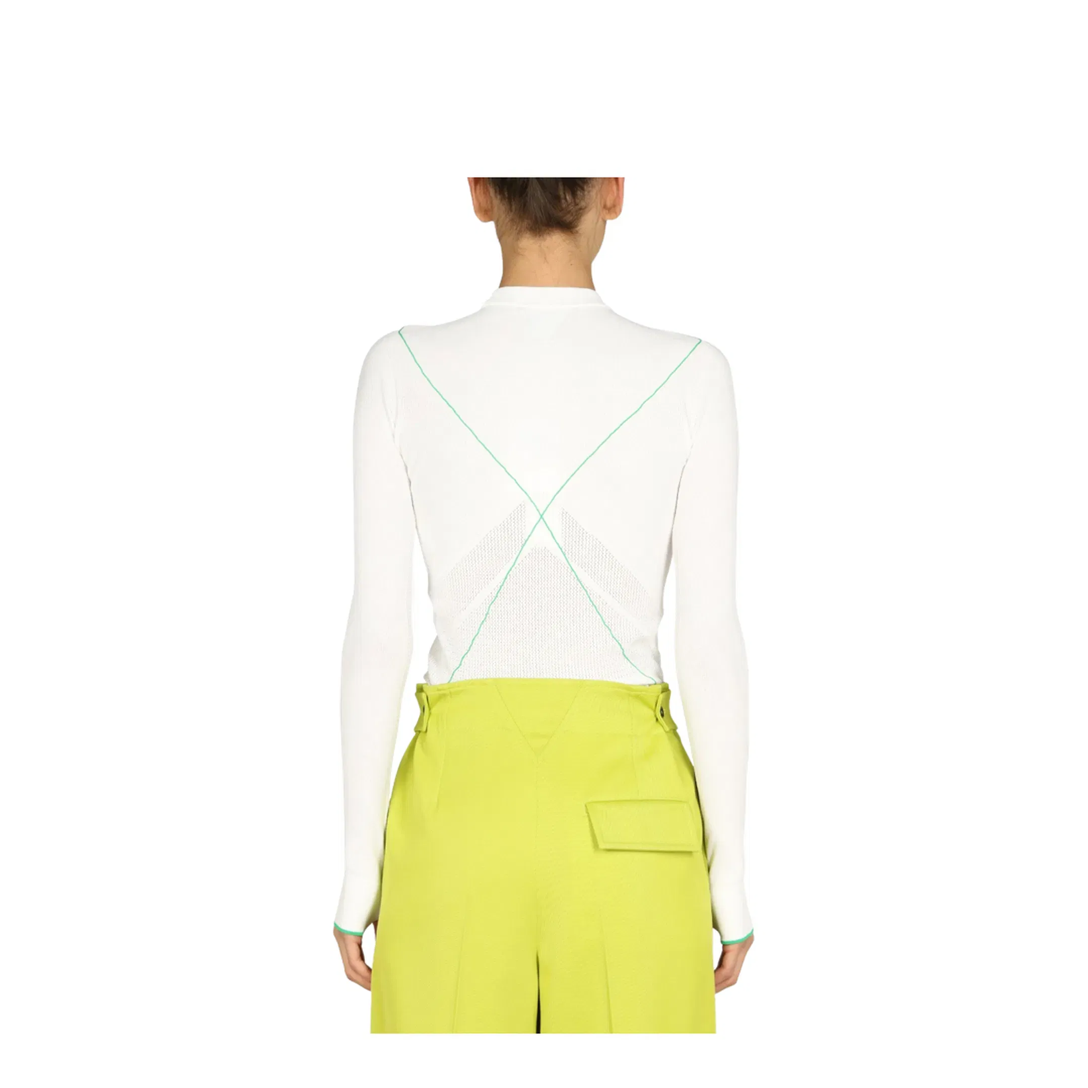 Contrasting Seams Sweater