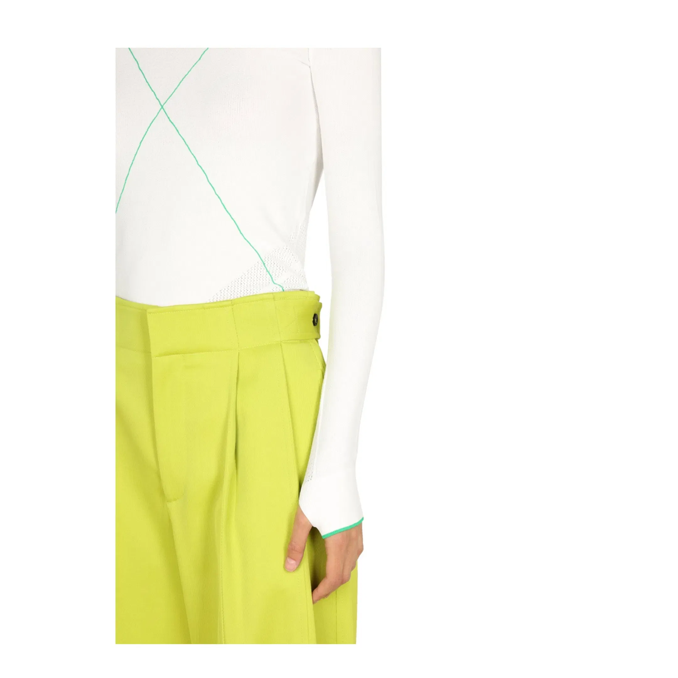 Contrasting Seams Sweater