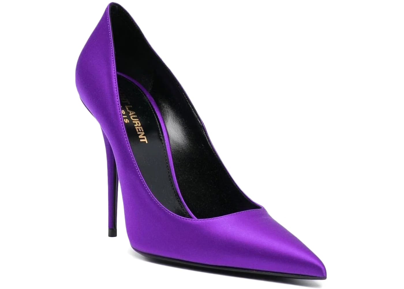 Saint Laurent Marylin Pump Purple Satin