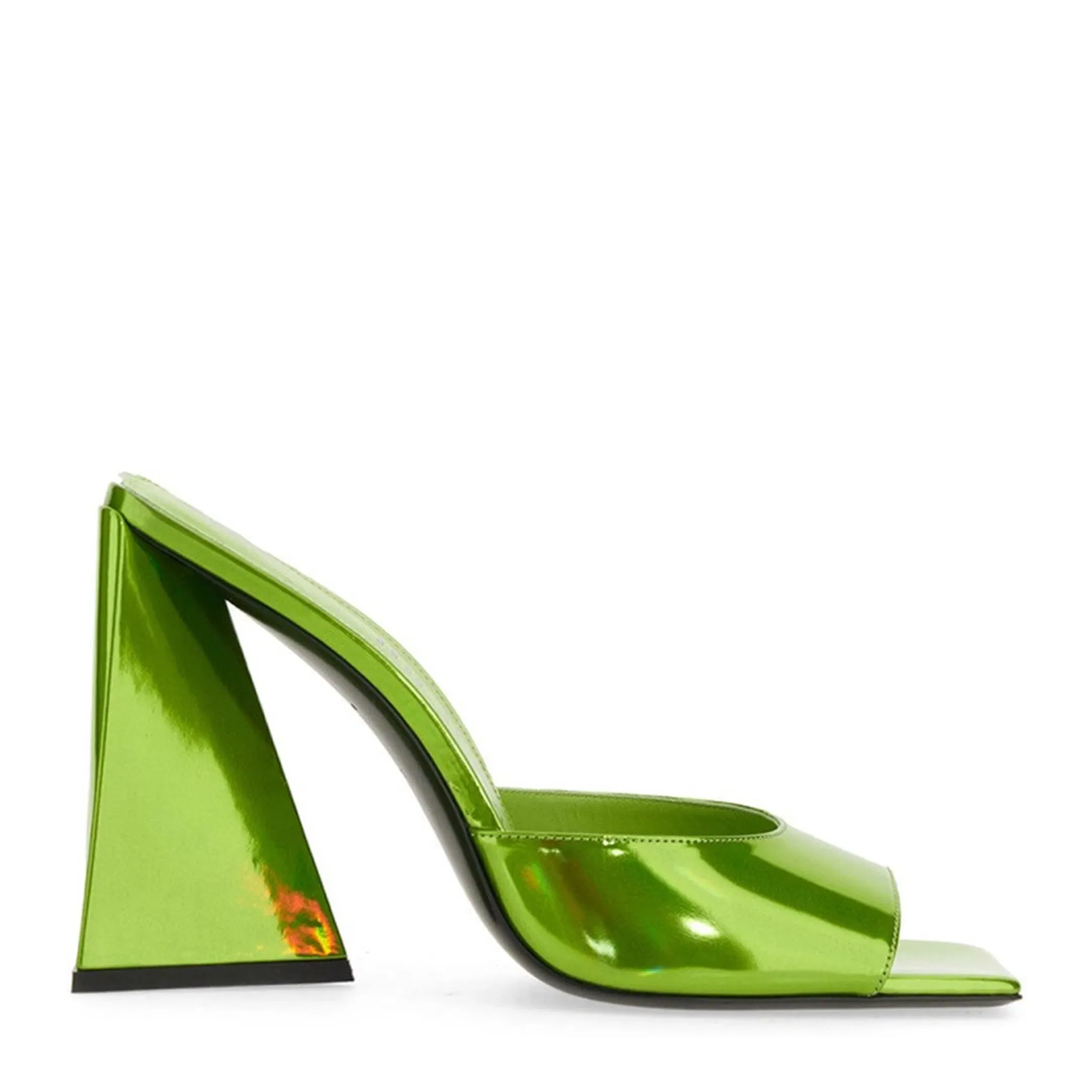 Devon Holographic Green Mule
