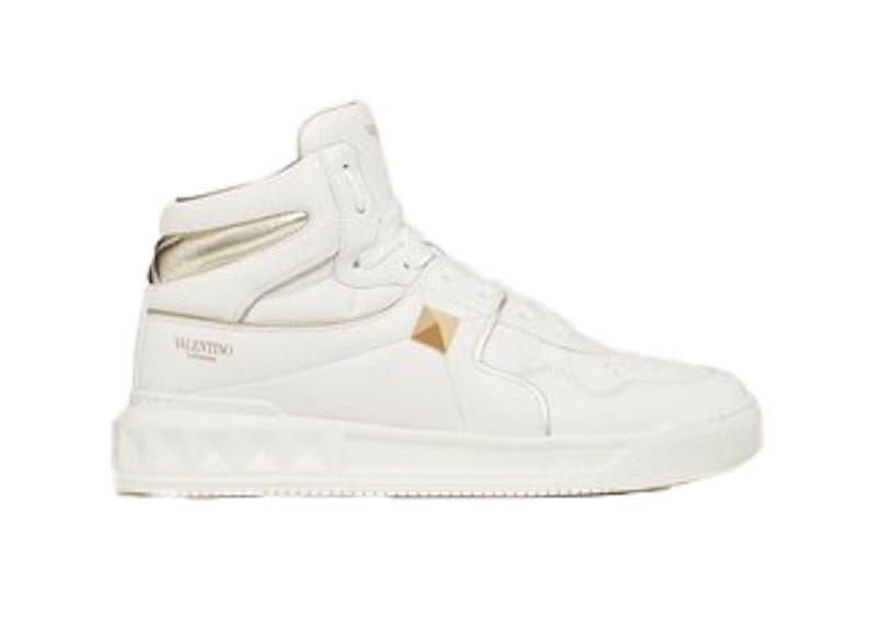 Valentino Garavani One Stud High-Top White Silver (Women's)