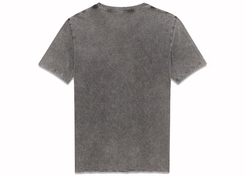 Saint Laurent Logo Rive Gauche T-Shirt Washed Black