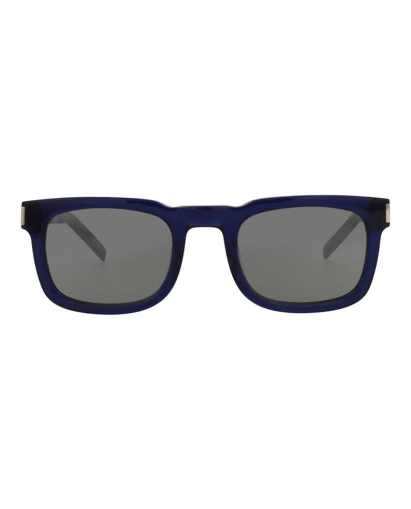 Saint Laurent Square Rectangle Sunglasses Blue/Silver (SL581-30014111-006)