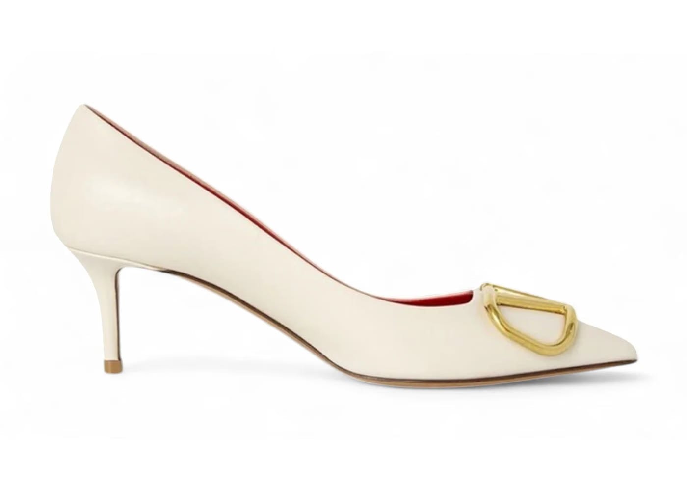 Valentino V Logo Signature Pumps Ivory (Women's)