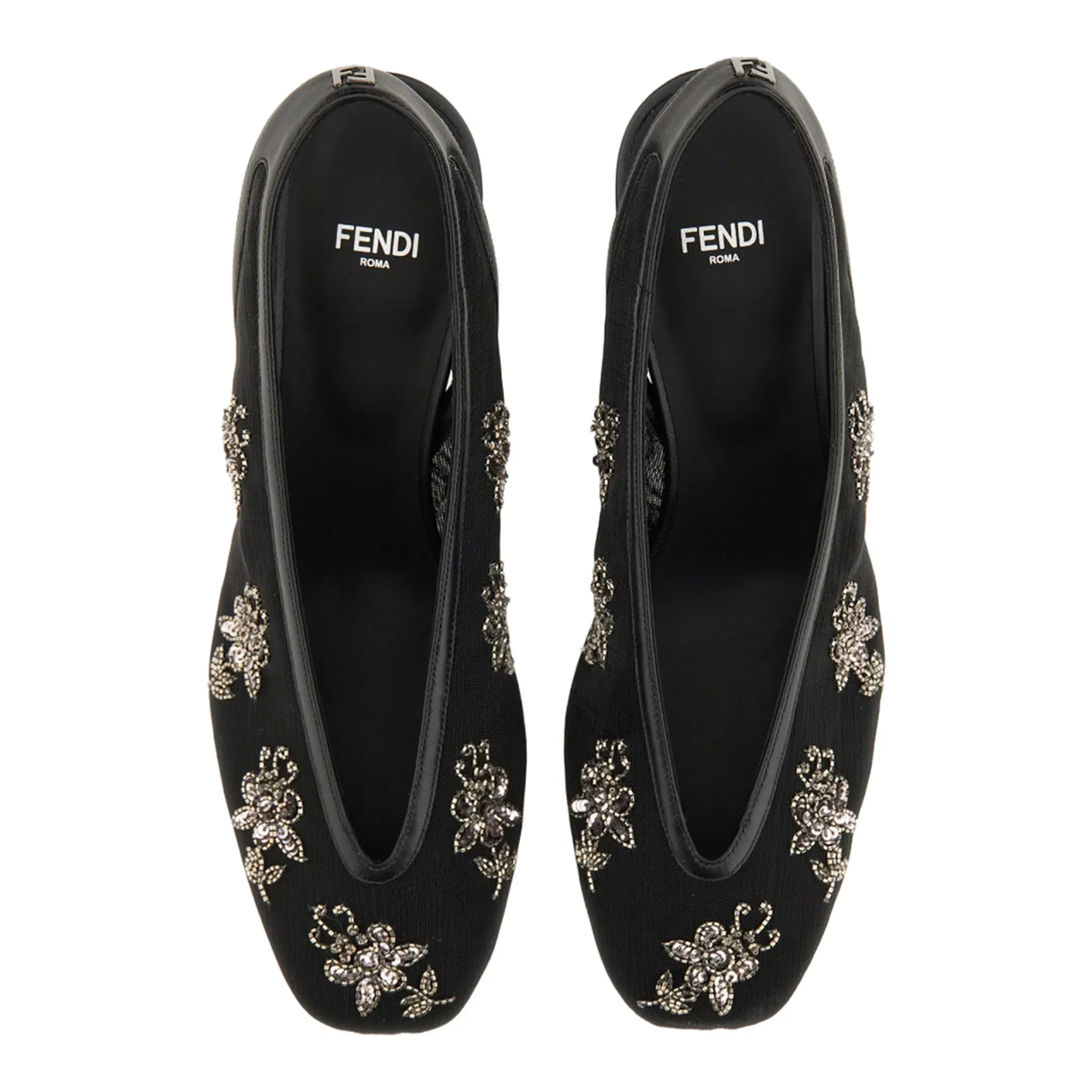 Slingback with Embroidery
