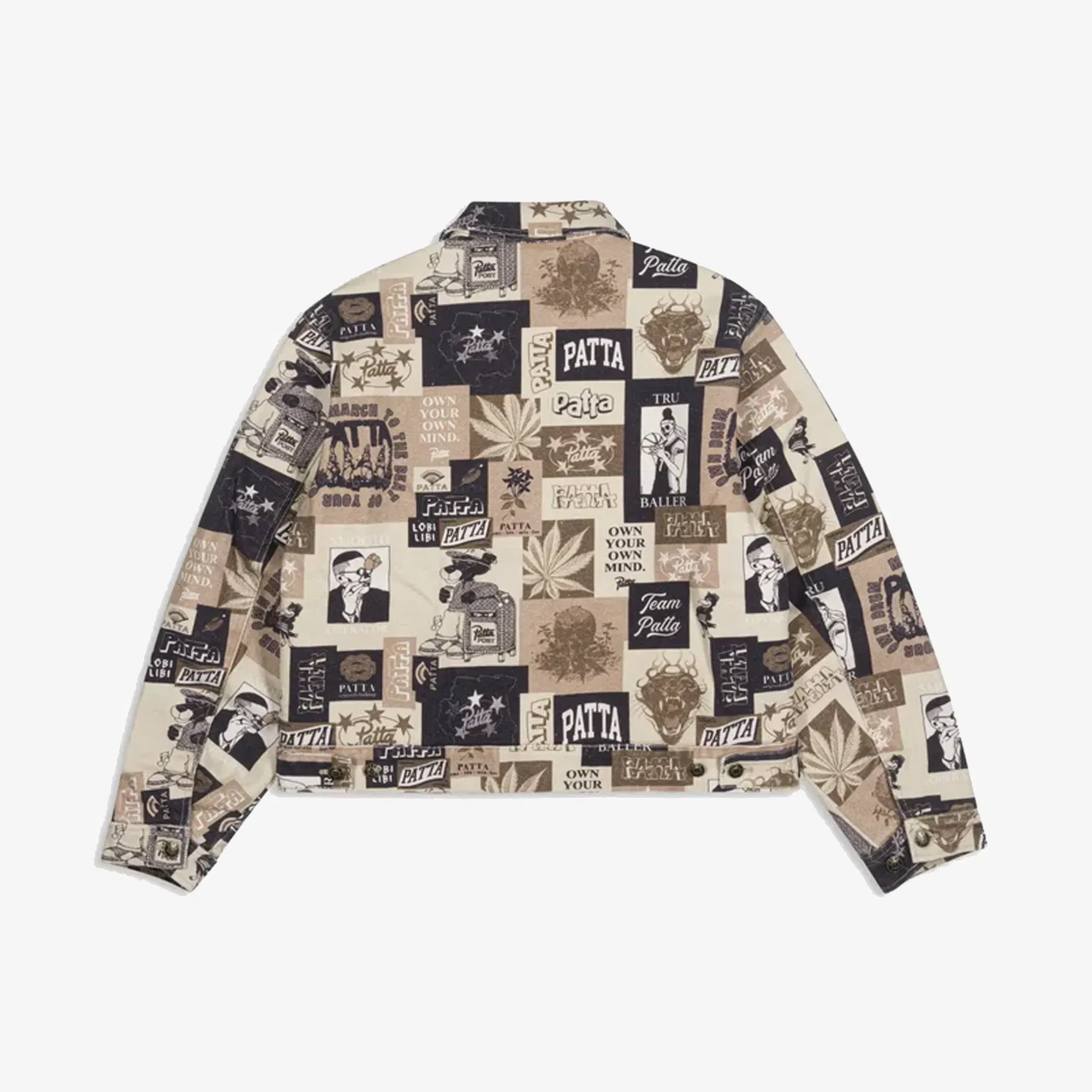 PATTA COLLAGE INSULATED CANVAS JACKET { MULTI