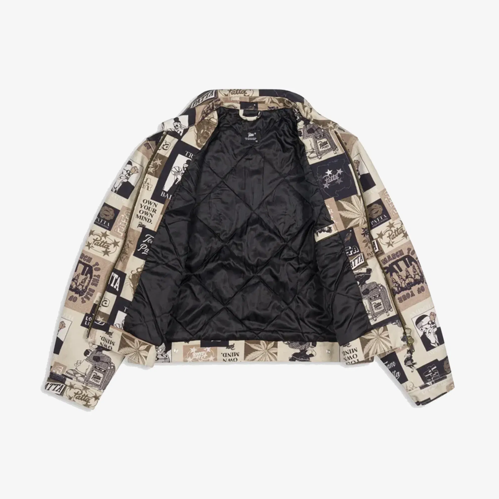 PATTA COLLAGE INSULATED CANVAS JACKET { MULTI