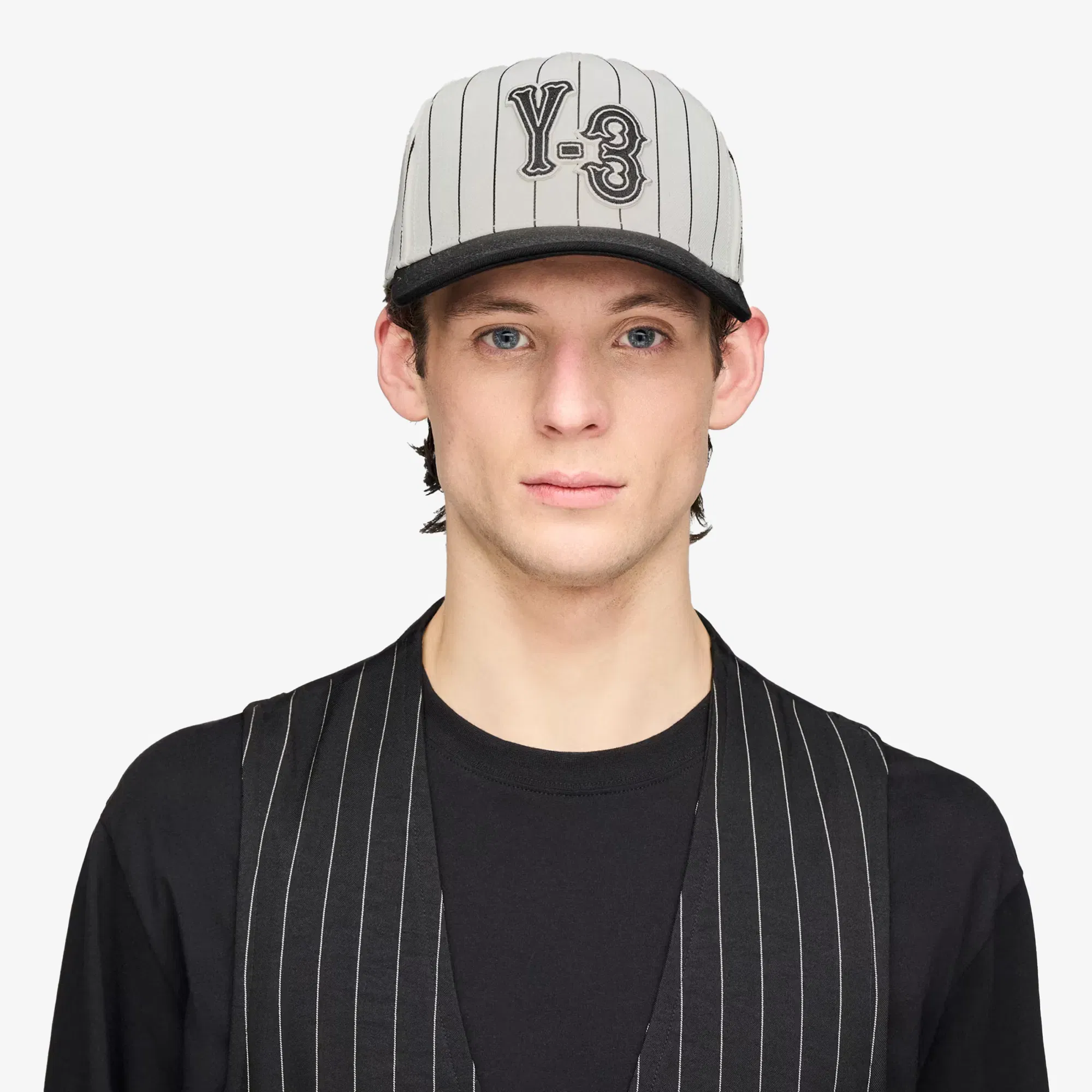 Y-3 Y-3 PINSTRIPE CAP { CHALK WHITE