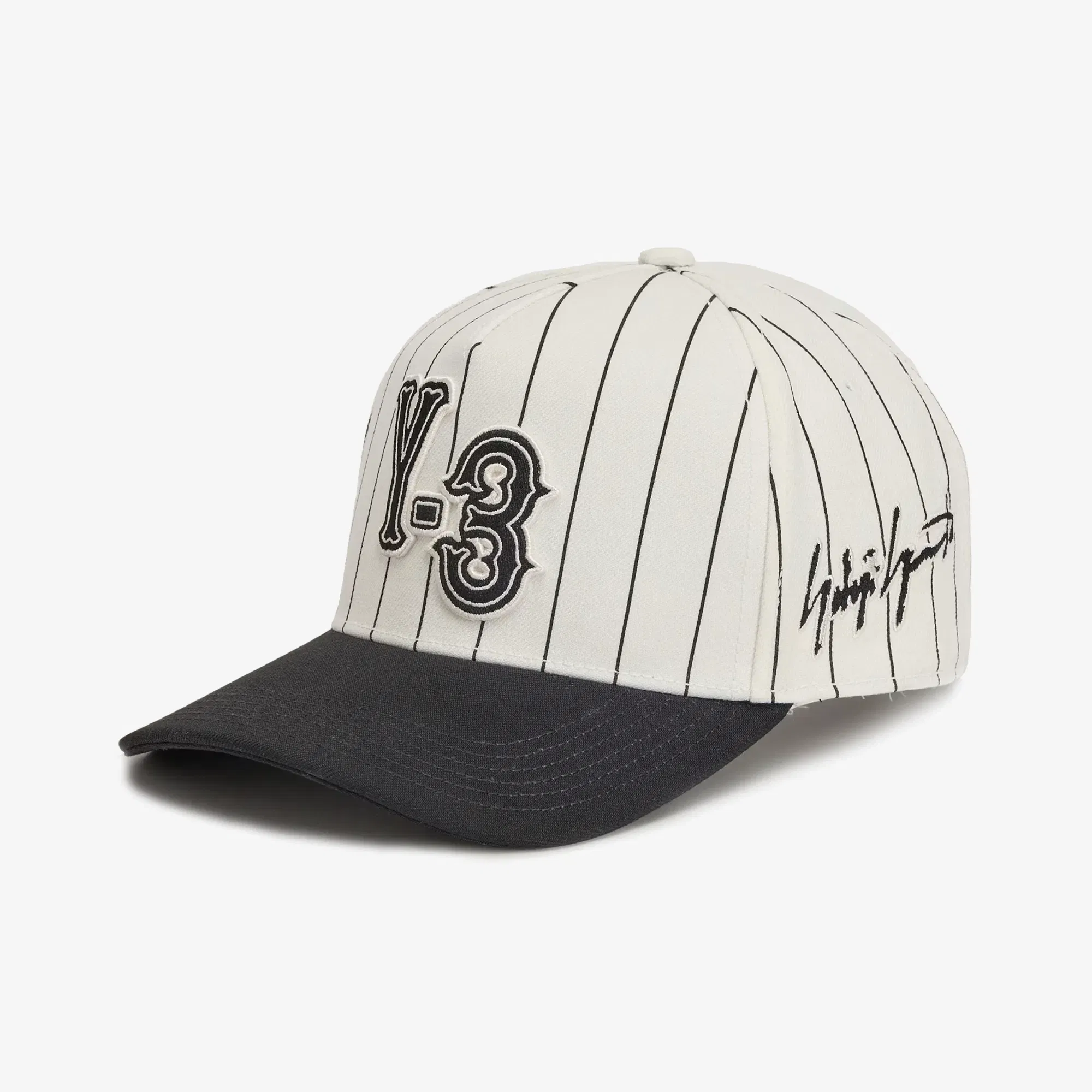 Y-3 Y-3 PINSTRIPE CAP { CHALK WHITE