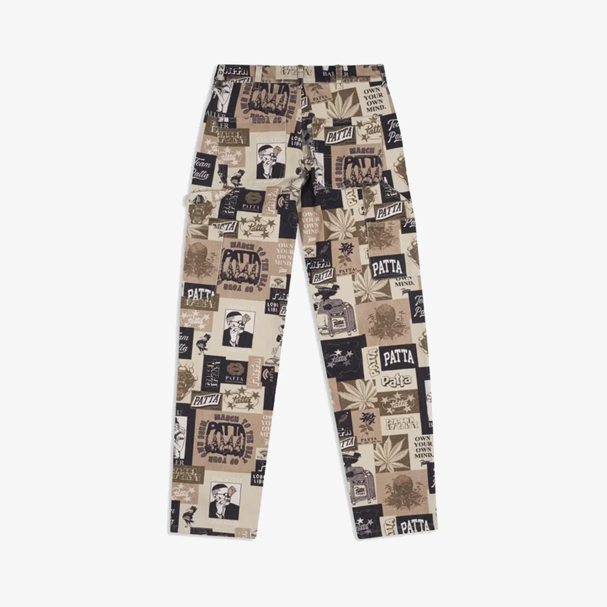 PATTA COLLAGE CANVAS PANTS { MULTI