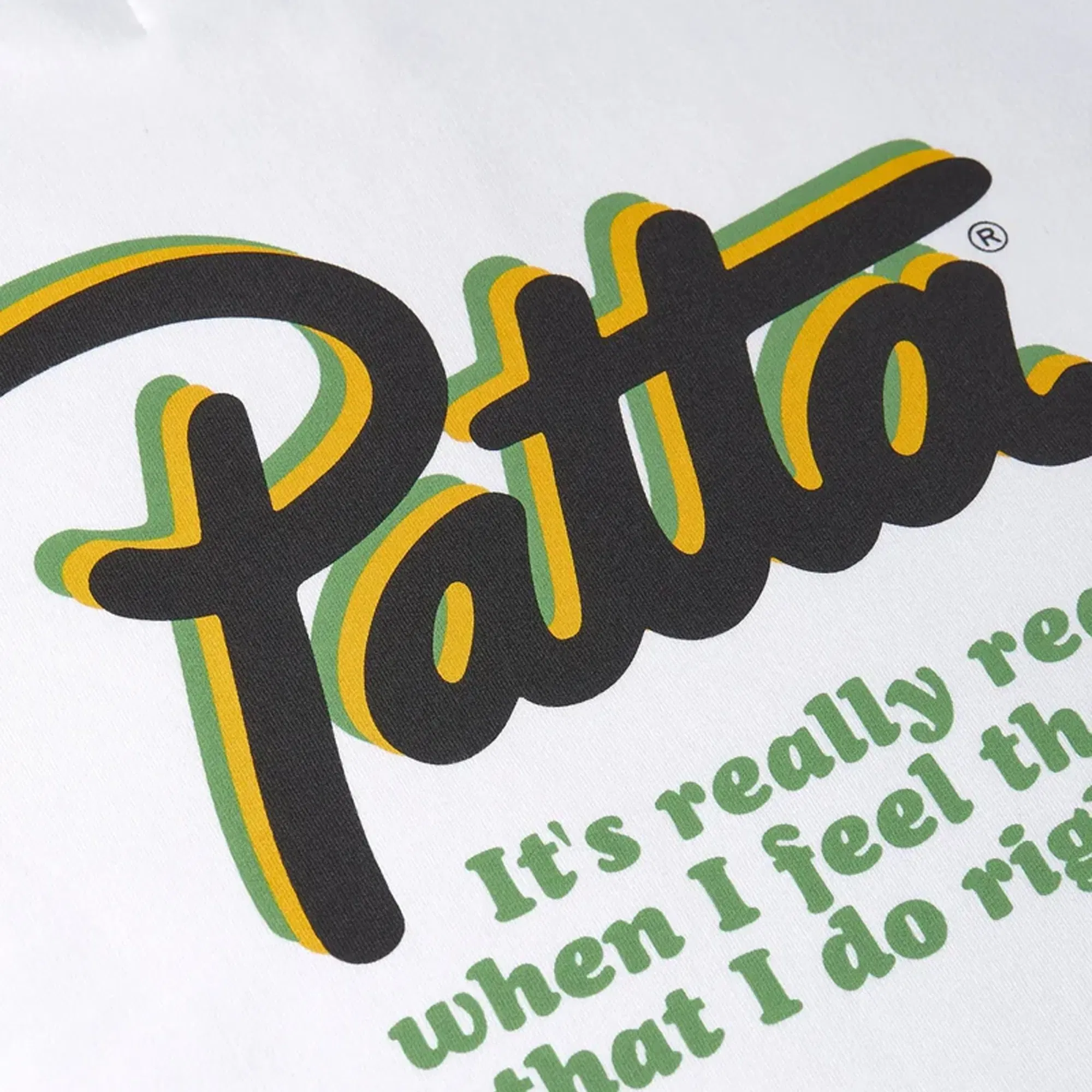 PATTA BLOCK PARTY CREWNECK SWEATER { WHITE