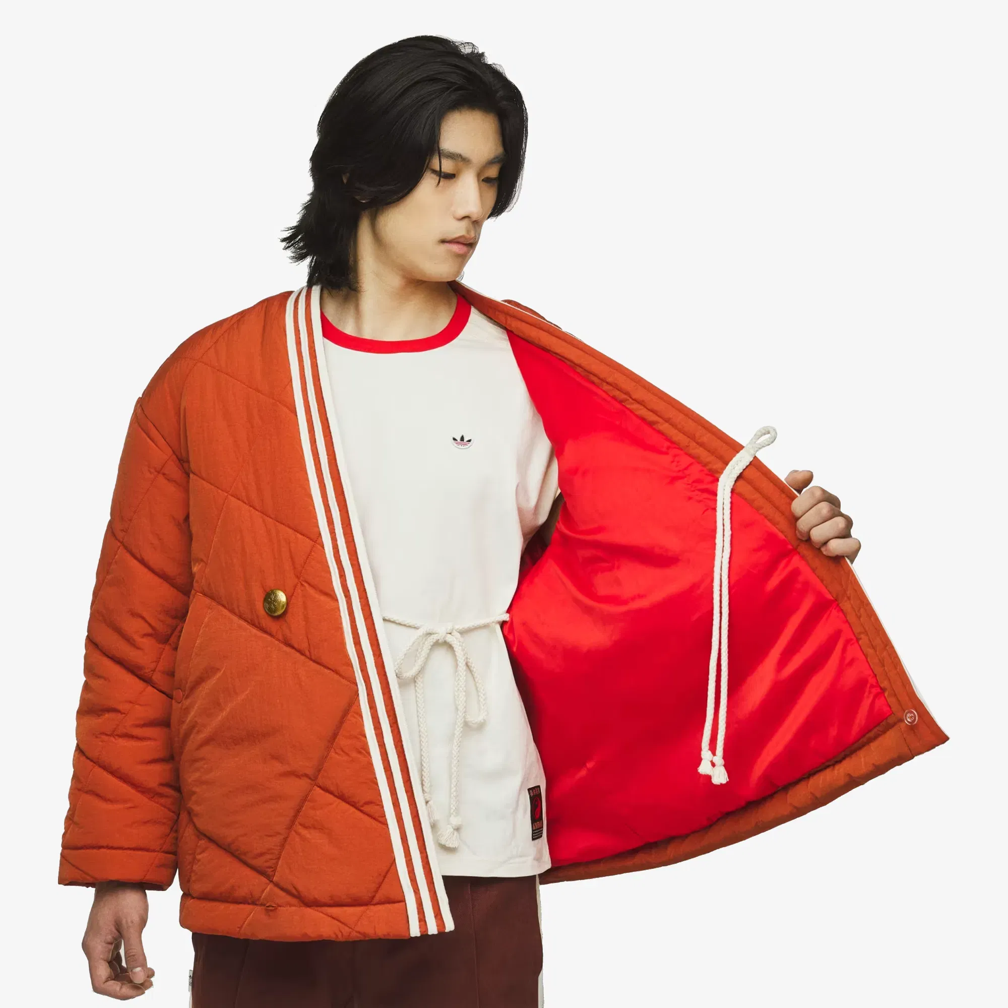 ADIDAS ORIGINALS CLOT WRAP JACKET BY EDISON CHEN { VERMILLION